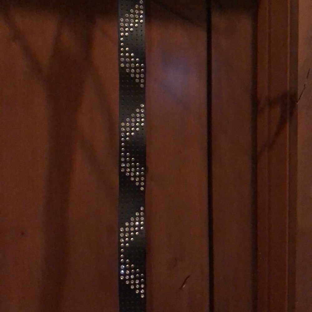 BKE Leather Rhinestone Belt - Picture 3 of 6